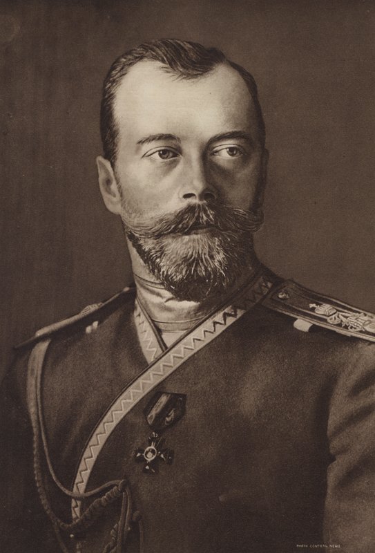 Nikolaus II., Zar von Russland (s/w Foto) von (after) English photographer