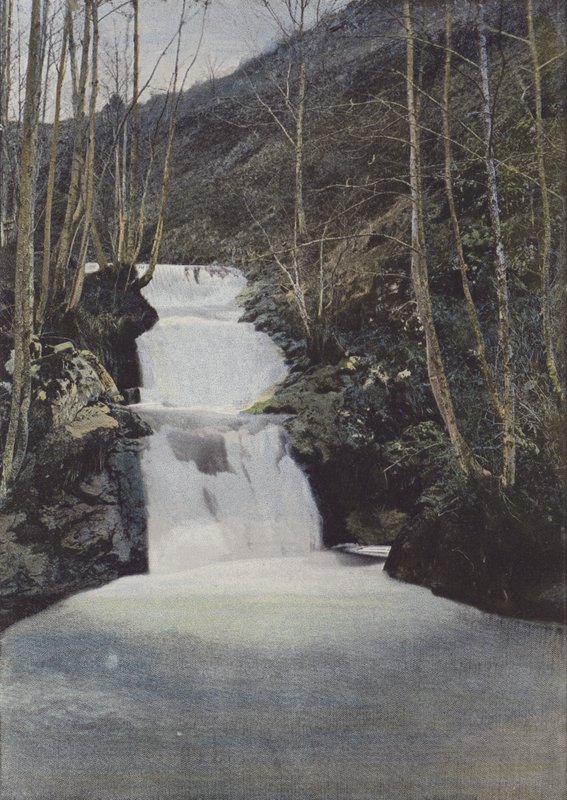 Wasserfall von Benet, bei Murat (Farbfoto) von (after) French Photographer