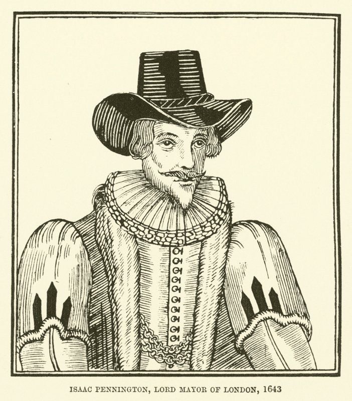 Isaac Pennington, Bürgermeister von London, 1643 von English School