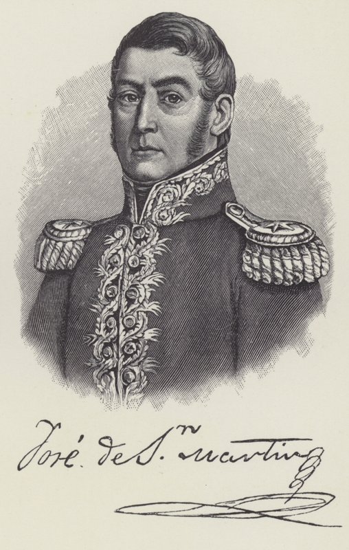 Jose de San Martin, argentinischer General von English School