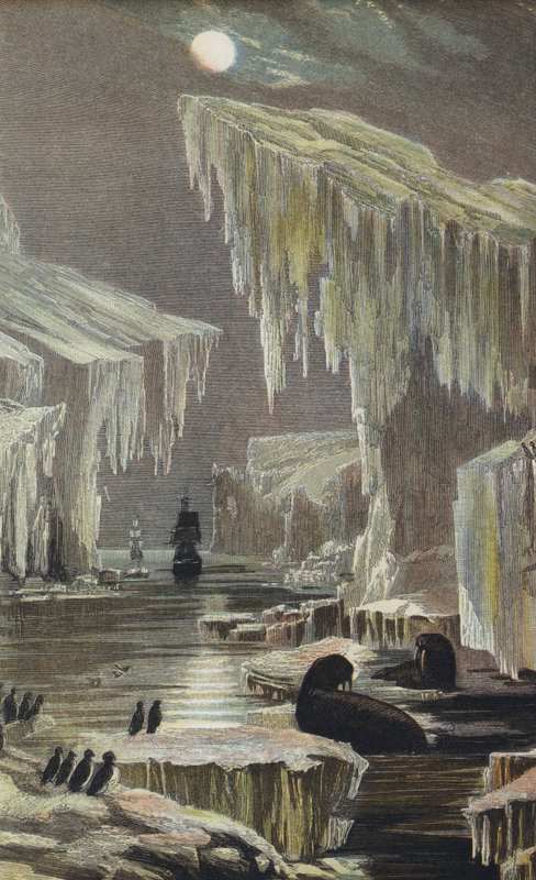 Die Erebus und Terror in den arktischen Regionen von English School