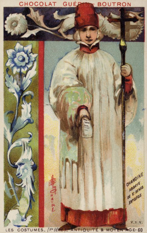 Kanoniker der Abtei St. Denis, 14. Jahrhundert von French School