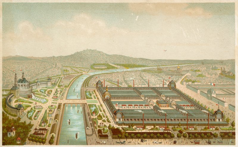 Gelände der Weltausstellung, Paris von French School