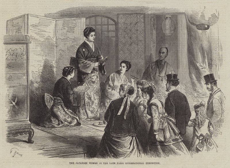 Die Japanischen Frauen in der Letzten Pariser Internationalen Ausstellung von French School