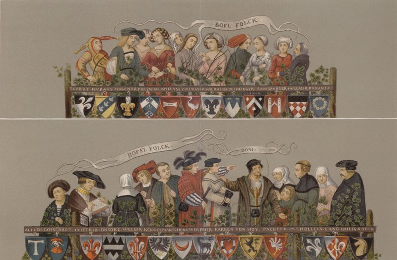 Der Tanz der edlen Männer und Frauen von Augsburg im Jahr 1520 von German School