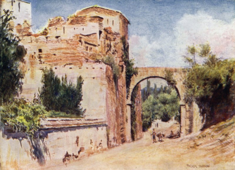 Die Alhambra, Turm und Aquädukt von A. Trevor Haddon