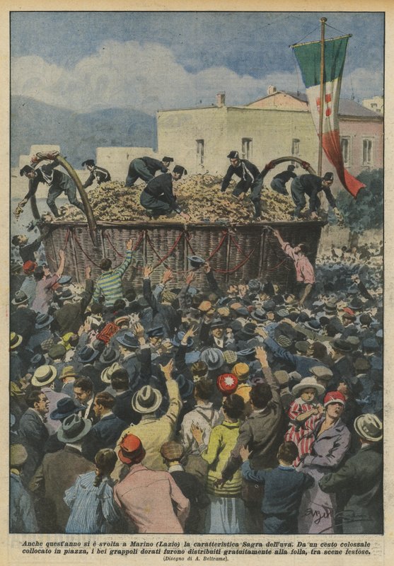 Auch dieses Jahr fand in Marino (Latium) das charakteristische Traubenfest statt von Achille Beltrame