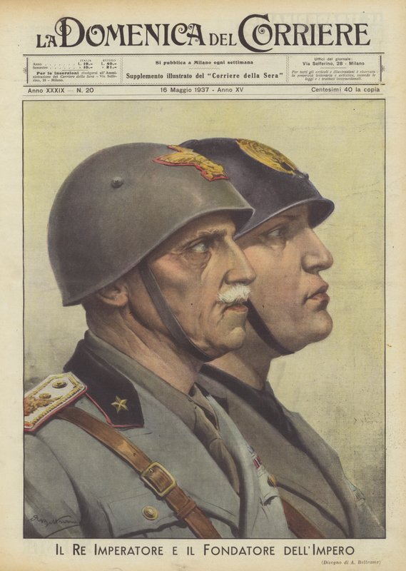 Der König Kaiser und der Gründer des Reiches von Achille Beltrame