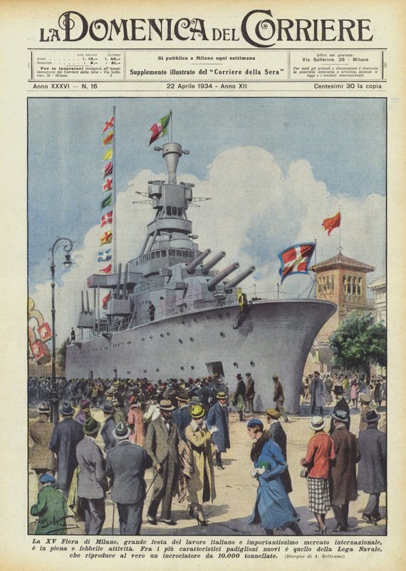 Die XV. Messe von Mailand, großes Fest der italienischen Arbeit und wichtiger internationaler Markt von Achille Beltrame
