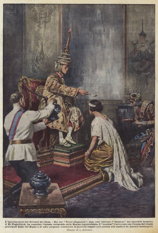 Die Krönung der Könige von Siam von Achille Beltrame