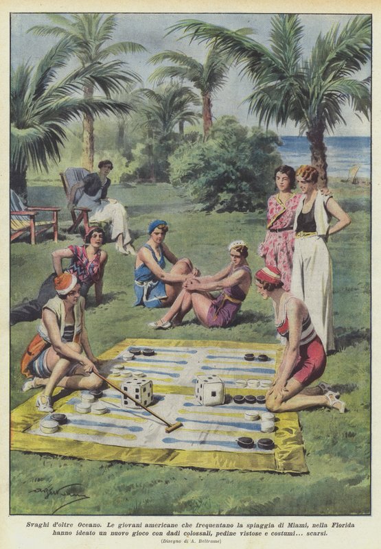 Vergnügungen jenseits des Ozeans von Achille Beltrame