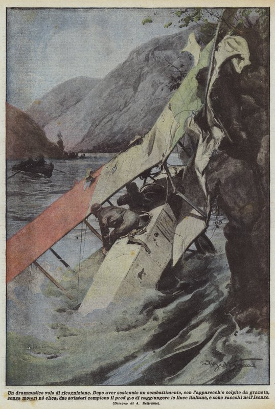 Ein dramatischer Aufklärungsflug von Achille Beltrame