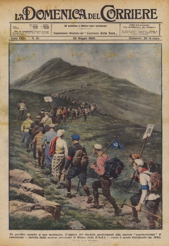 Ein friedlicher Angriff auf einen Berg von Achille Beltrame