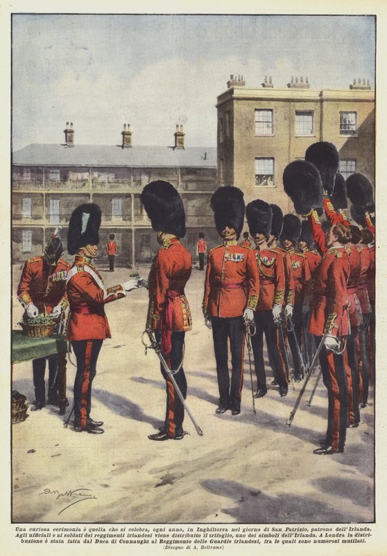Eine kuriose Zeremonie, die jedes Jahr in England am Tag des Heiligen von Achille Beltrame