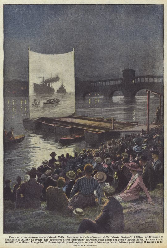 Eine neue Propaganda entlang der Flüsse von Achille Beltrame