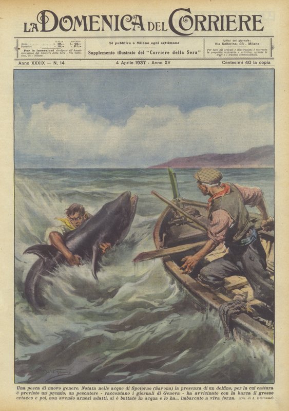 Eine neue Art des Fischens von Achille Beltrame
