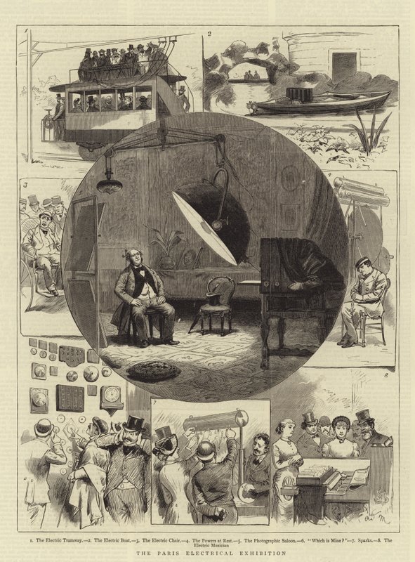 Die Pariser Elektrische Ausstellung von Adrien Emmanuel Marie