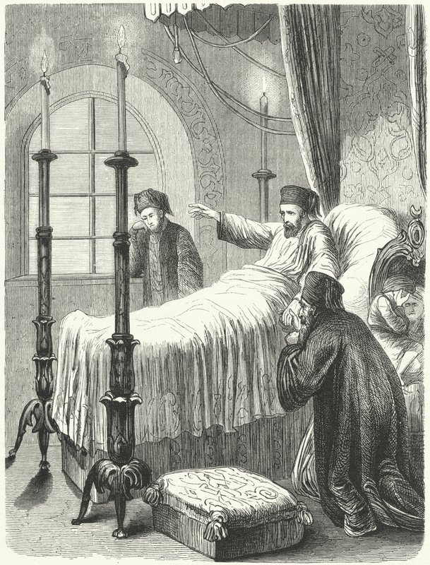 Tod des osmanischen Sultans Mahmud II. von Albert (after) Kretschmer