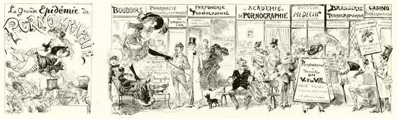Die große Epidemie der Pornografie von Albert Robida