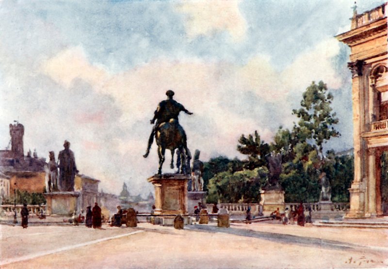 Bronzestatue von Marcus Aurelius auf dem Kapitol von Alberto Pisa