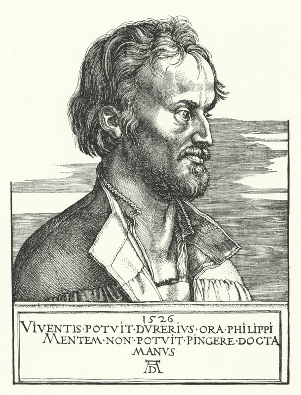 Philipp Melanchthon, deutscher lutherischer Reformator von Albrecht Dürer