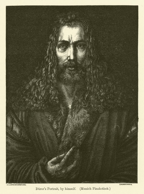 Selbstporträt des deutschen Malers und Druckgrafikers Albrecht Dürer von Albrecht Dürer