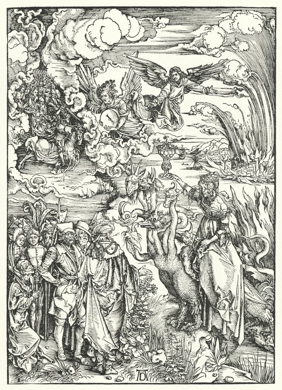 Die Hure Babylon von Albrecht (after) Durer or Duerer