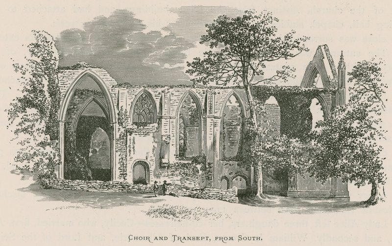 Bolton Priory, Chor und Querschiff, von Süden von Alexander Francis Lydon
