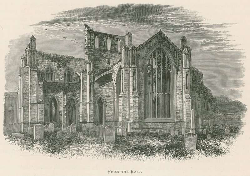 Melrose Abbey, von Osten von Alexander Francis Lydon
