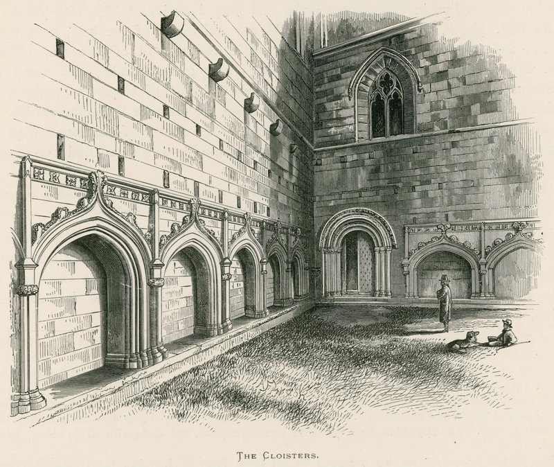 Melrose Abbey, Die Kreuzgänge von Alexander Francis Lydon