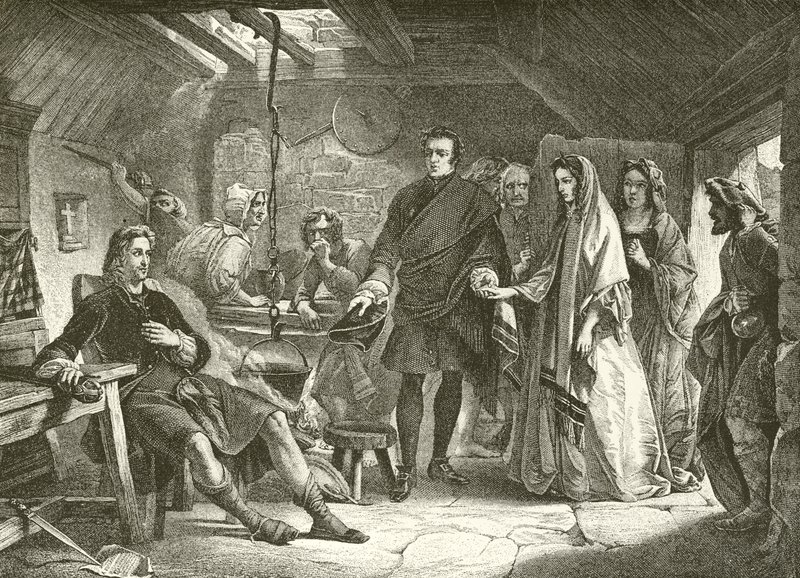 Das erste Treffen von Prinz Charles mit Flora Macdonald von Alexander Johnston