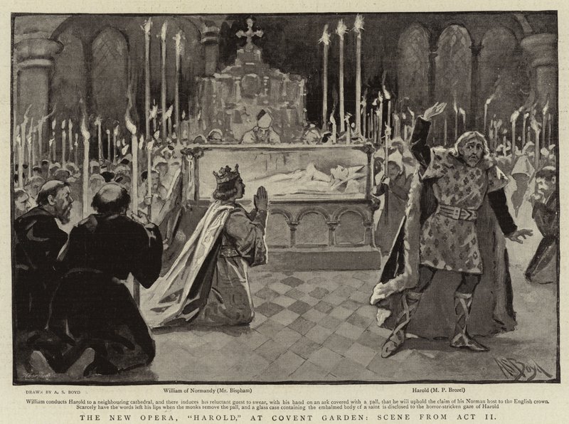 Die neue Oper, Harold, im Convent Garden, Szene aus Akt II von Alexander Stuart Boyd