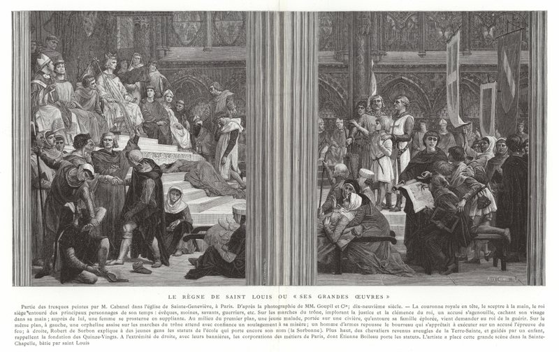 Die Herrschaft von Saint Louis oder Seine großen Werke von Alexandre Cabanel