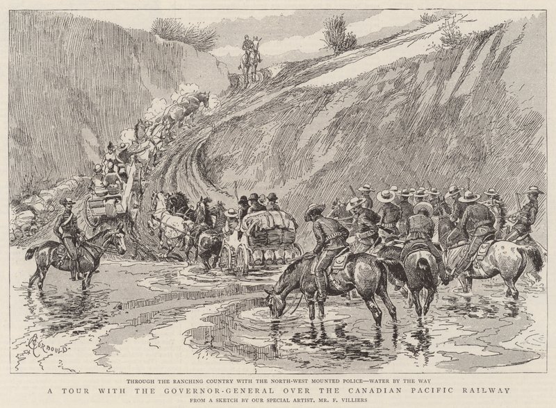 Eine Tour mit dem Generalgouverneur über die Canadian Pacific Railway von Alfred Chantrey Corbould