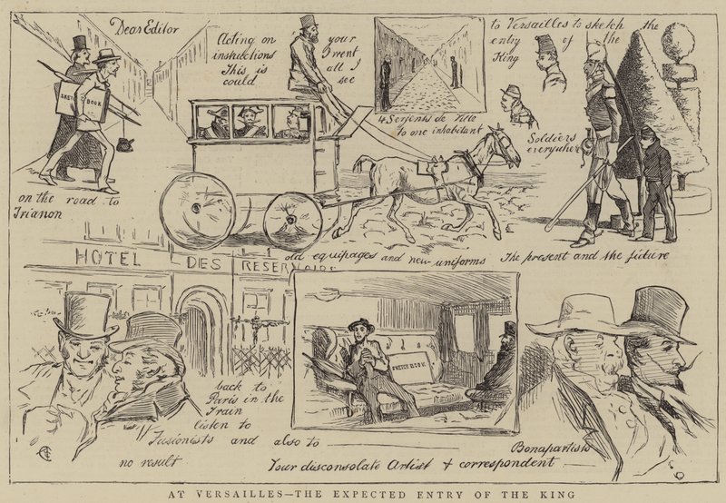 In Versailles, der erwartete Einzug des Königs von Alfred Chantrey Corbould
