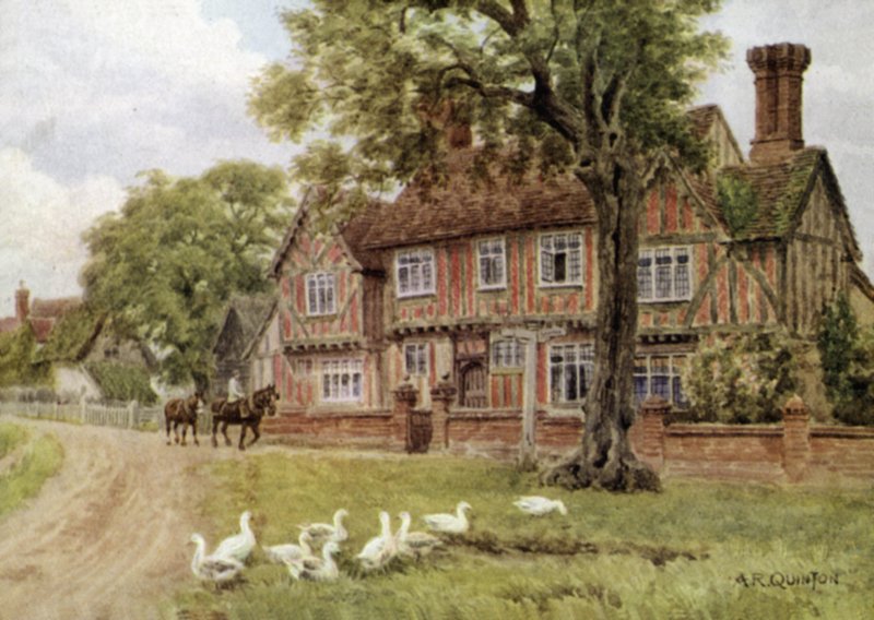 Bauernhaus, Brent Eleigh, Suffolk von Alfred Robert Quinton