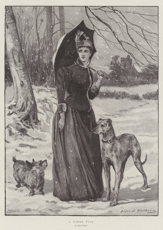 Ein Winterspaziergang von Alfred Withers