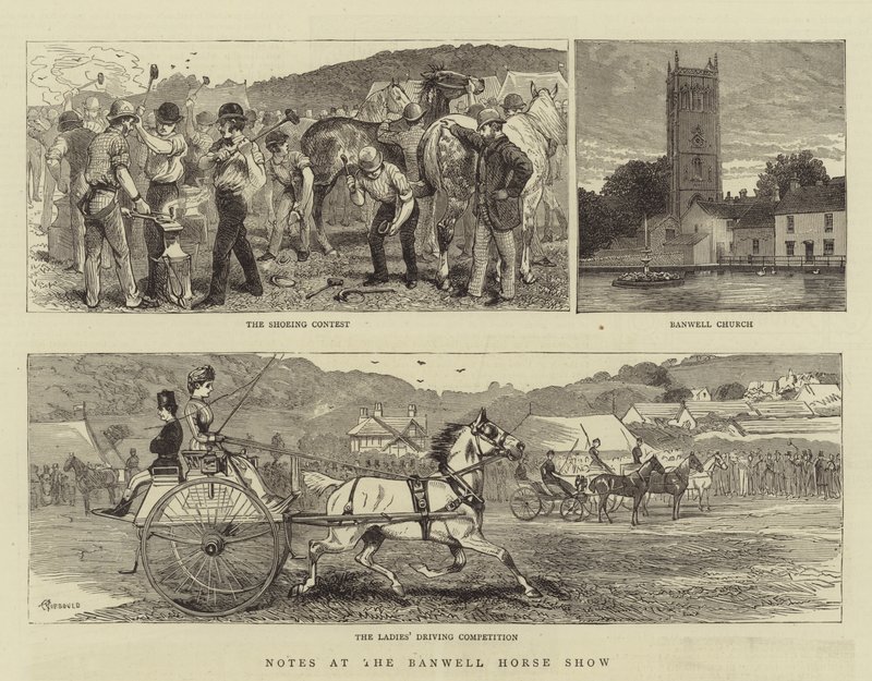 Notizen bei der Banwell-Pferdeschau von Alfred Chantrey Corbould