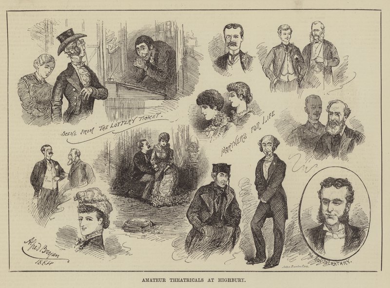 Amateurtheater in Highbury von Alfred Gish Bryan