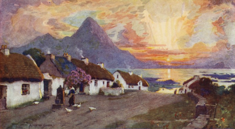 Croag Patrick und Clew Bay, Westport, County Galway von Alfred Heaton Cooper