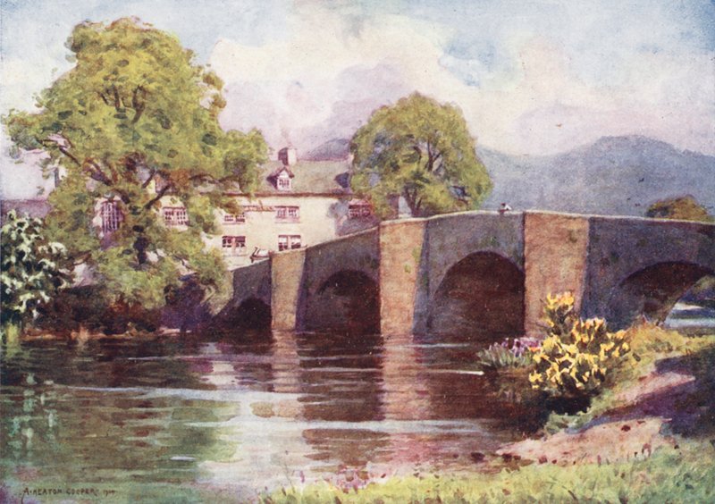 Lake District: Swan Inn, Newby Bridge, Windermere von Alfred Heaton Cooper