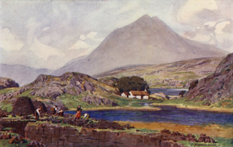 Torfstecher, Connemara von Alfred Heaton Cooper