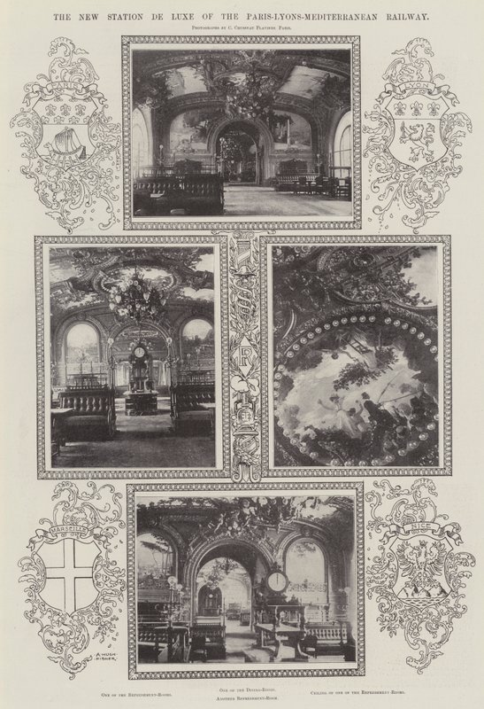 Der neue Luxusbahnhof der Paris-Lyon-Mittelmeer-Bahn von Alfred Hugh Fisher