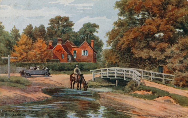 Brockley Water Splash, Brockenhurst von Alfred Robert Quinton