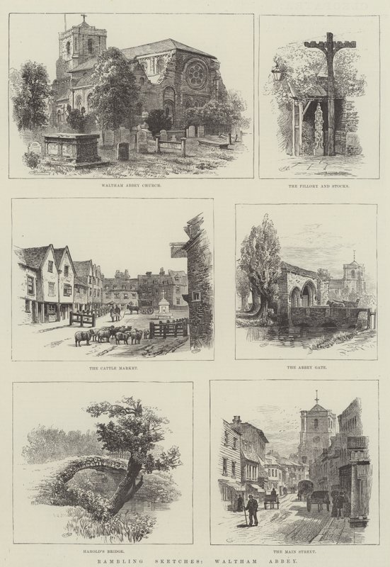 Streifskizzen, Waltham Abbey von Alfred Robert Quinton