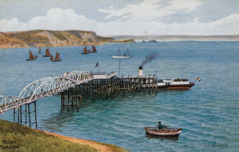 Tenby, Pier und Bucht von Alfred Robert Quinton