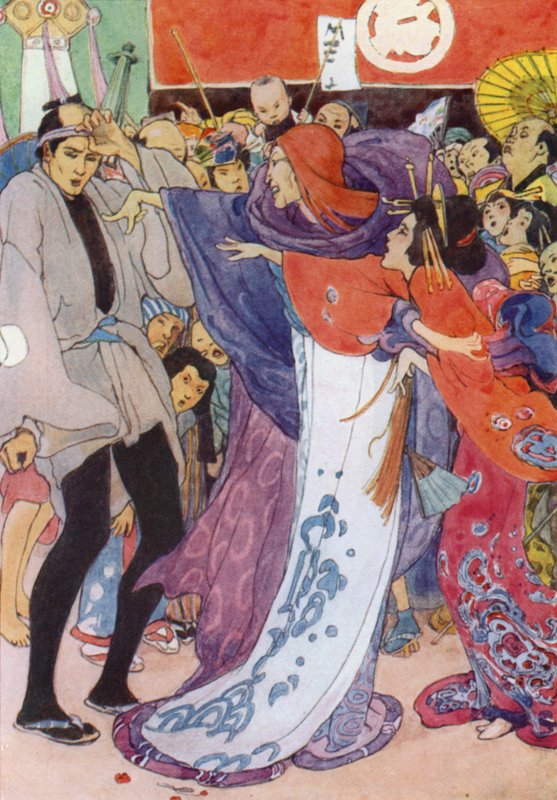 Illustration für Die Geschichte von The Mikado von Alice Bolingbroke (after) Woodward