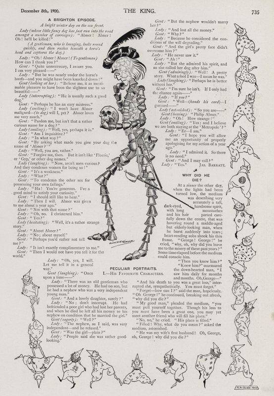 Eigenartige Porträts: Hamlet aus Glocken gemacht von Alick Penrose Forbes Ritchie