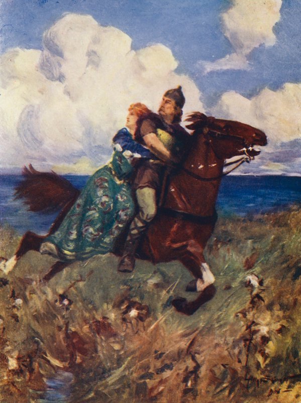 Die Schlacht der Vögel (Farblithografie) von Allan Stewart