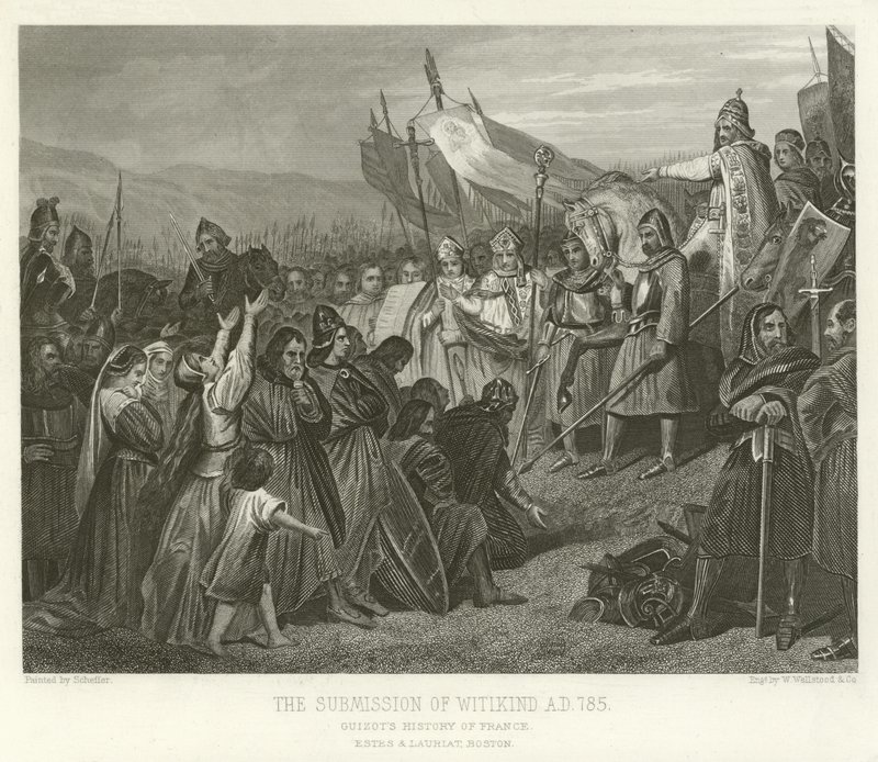 Die Unterwerfung von Witikind, 785 n. Chr. von Alphonse Marie de Neuville